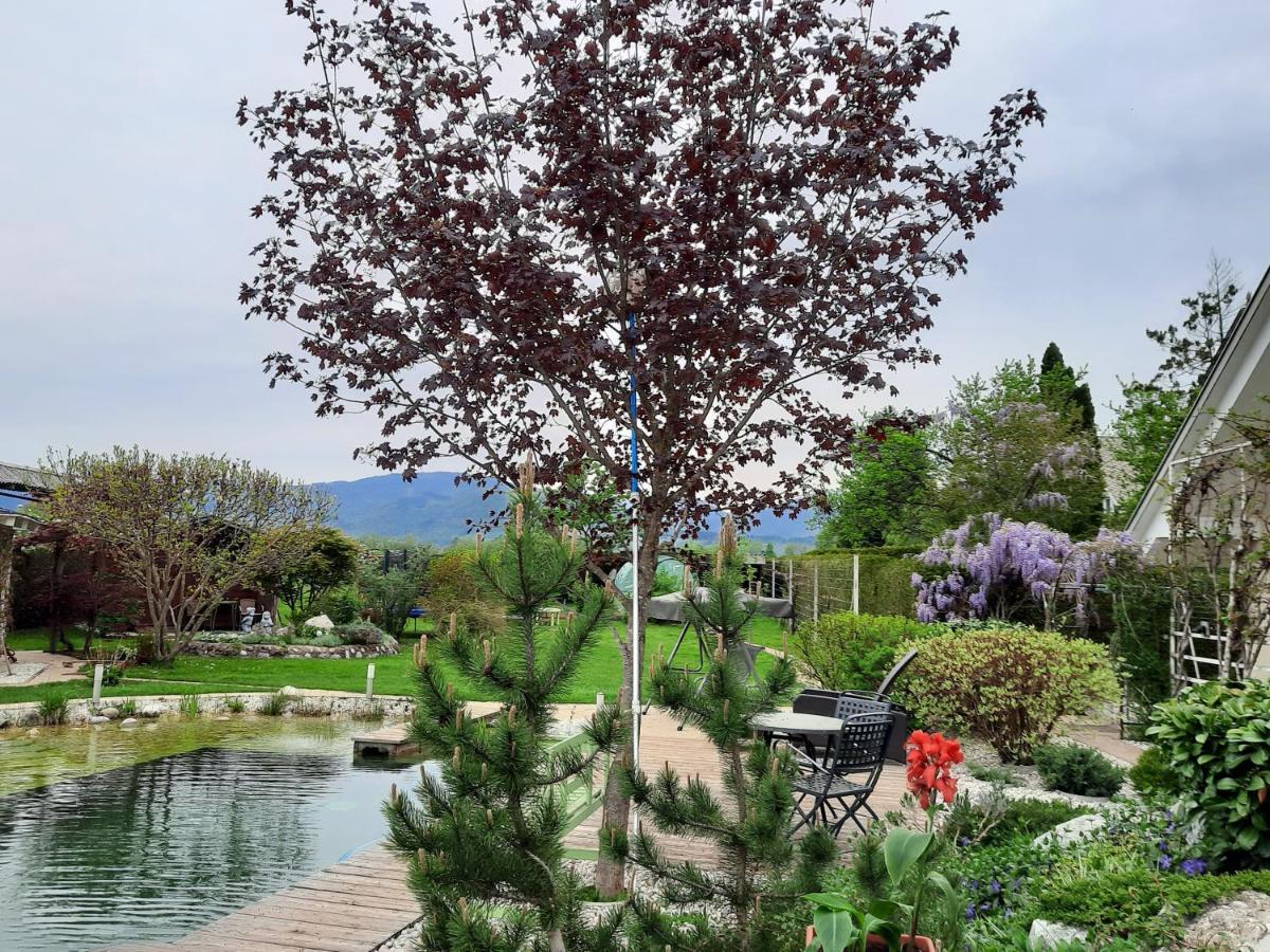 Garden Paradise Bled Apartments - Garden, Pond And Castle View المظهر الخارجي الصورة